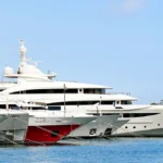 Superyachts moored at a marina in Monaco, almost always owned through corporate special purpose vehicles rather than an individual's own name